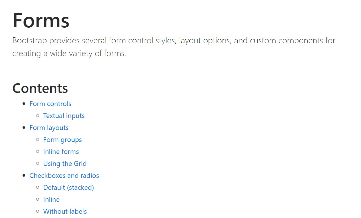  Utilization of the label  within in Bootstrap Forms:  main  documents