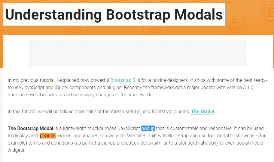  Yet another  valuable  post  concerning Bootstrap Modal Popup
