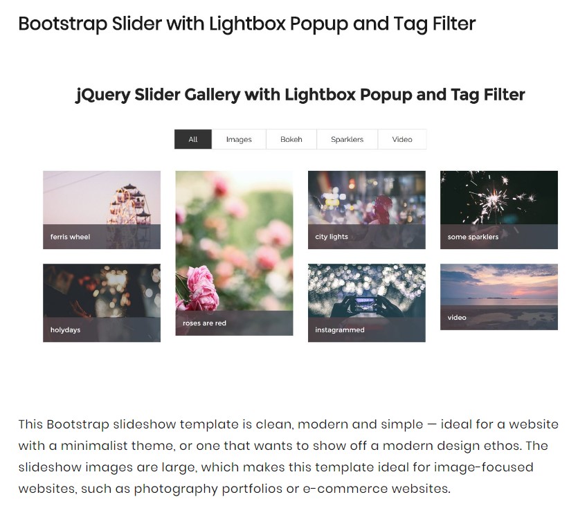  Bootstrap Carousel Slider 